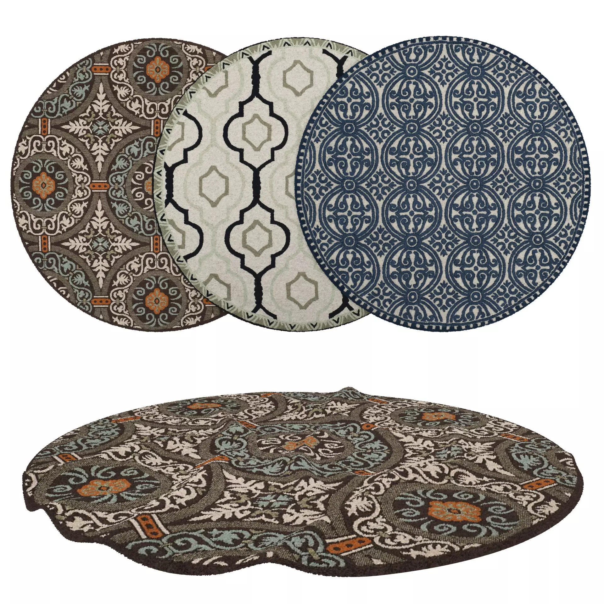 Rugs No 633 Low-poly 3D model_0