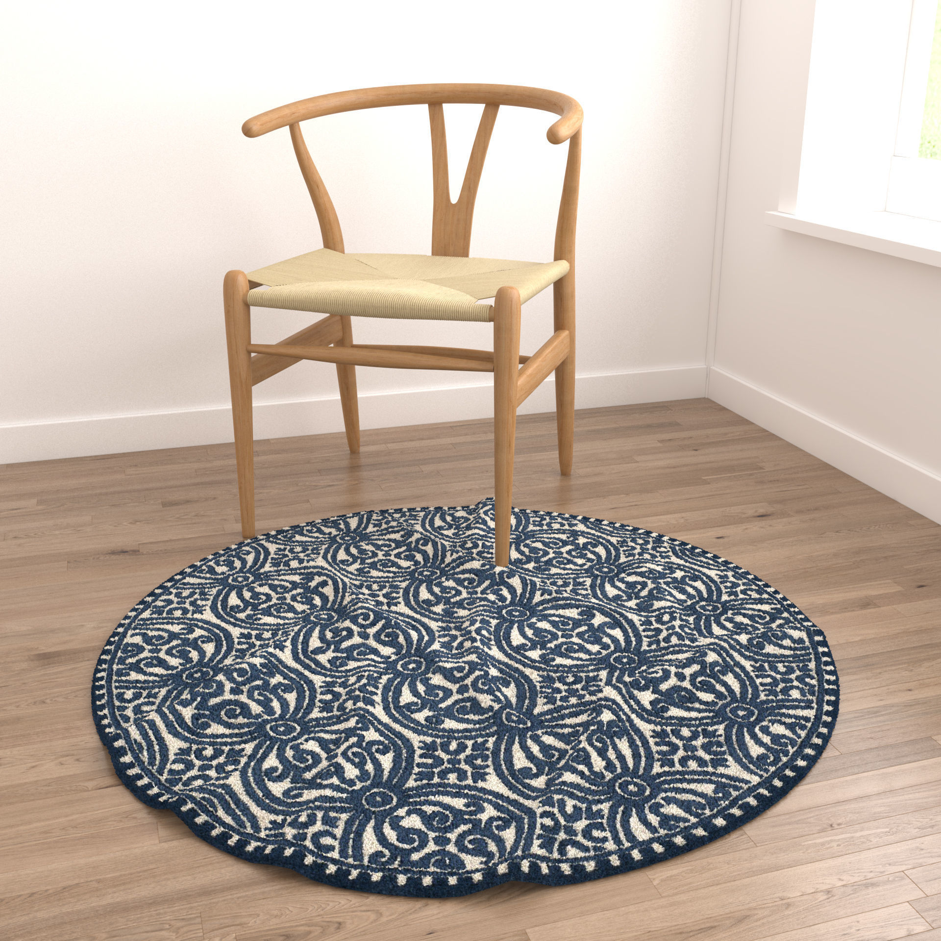 Rugs No 633 Low-poly 3D model_4