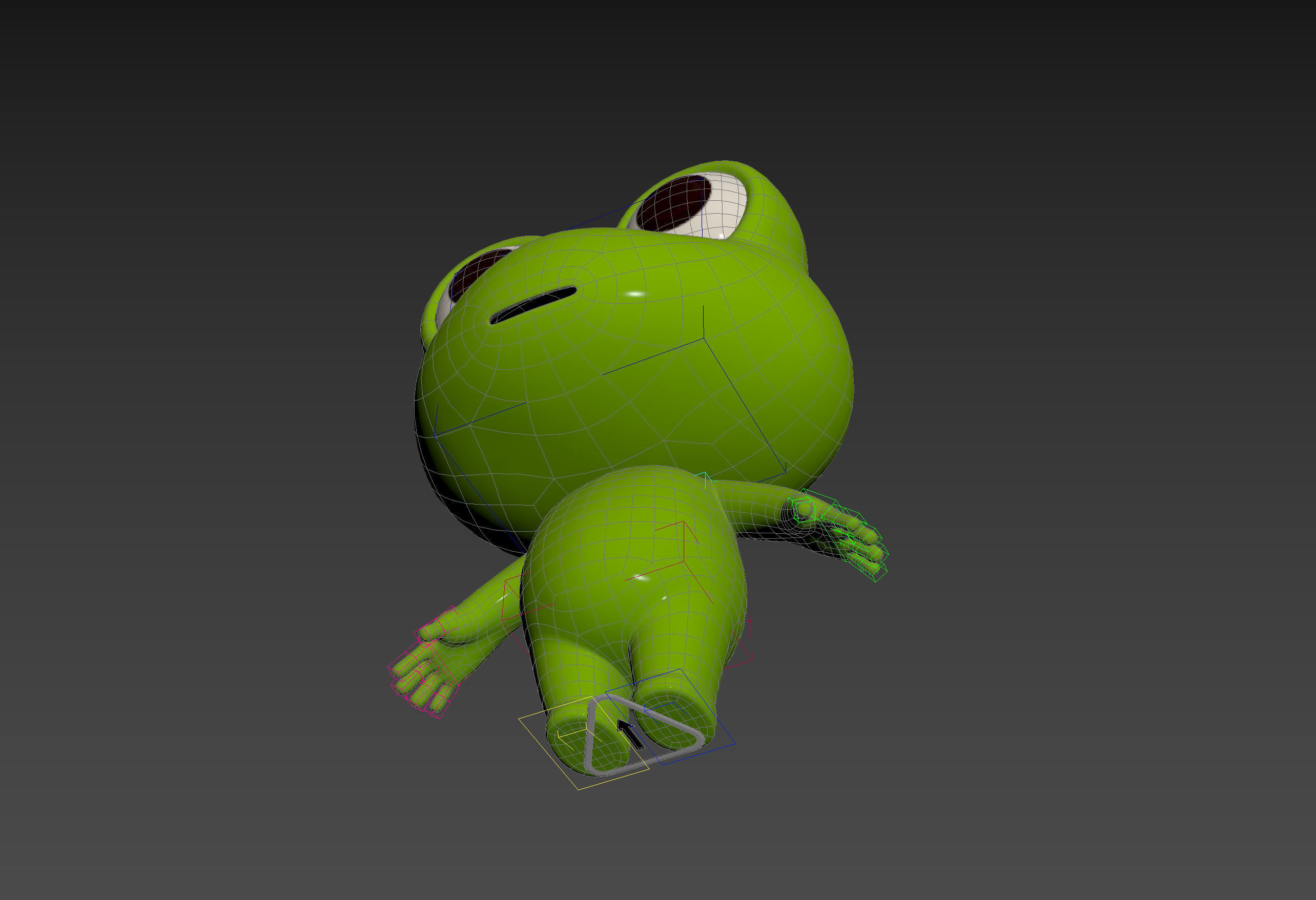 Character172 Rigged Frog 3D model_31