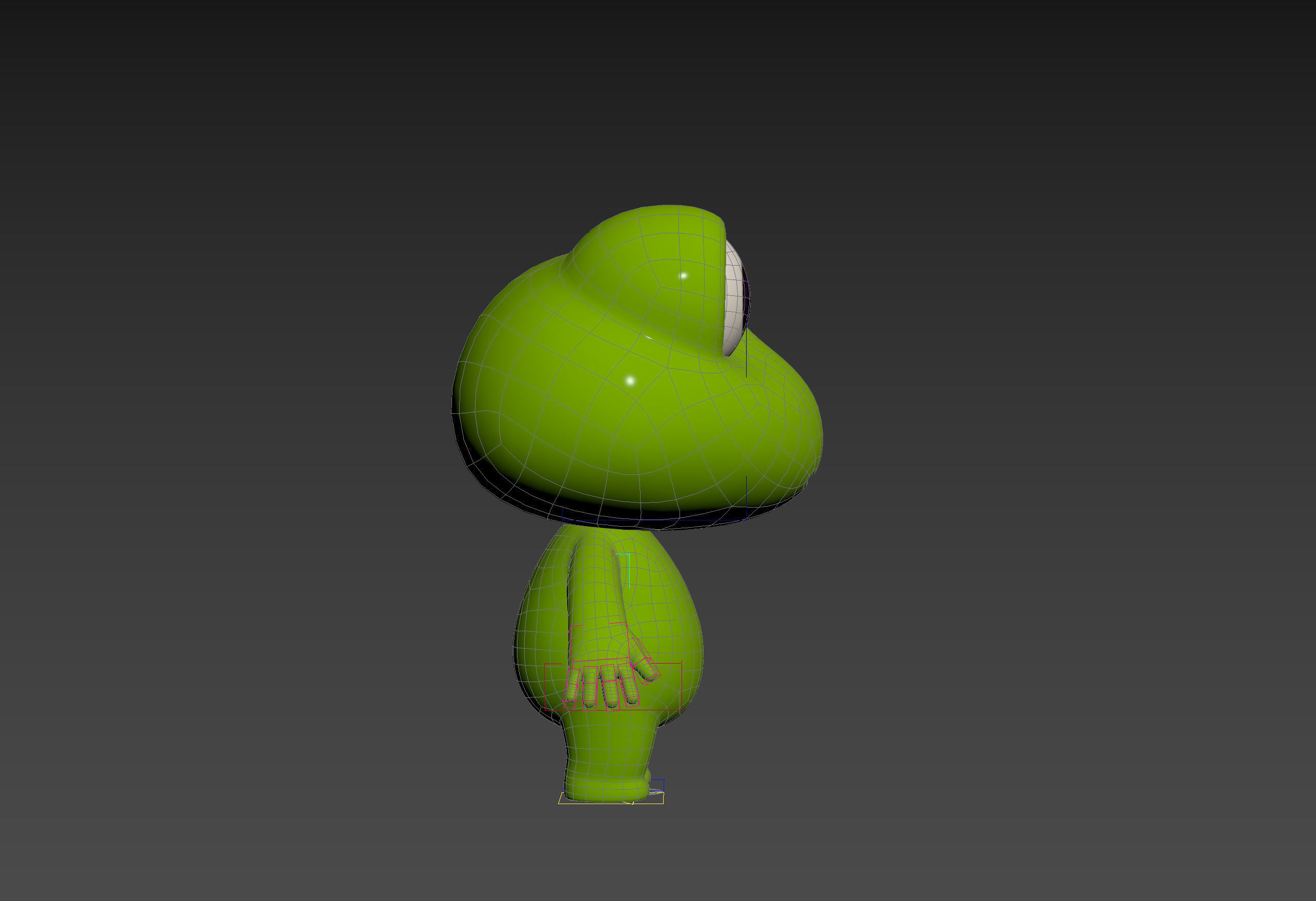 Character172 Rigged Frog 3D model_26