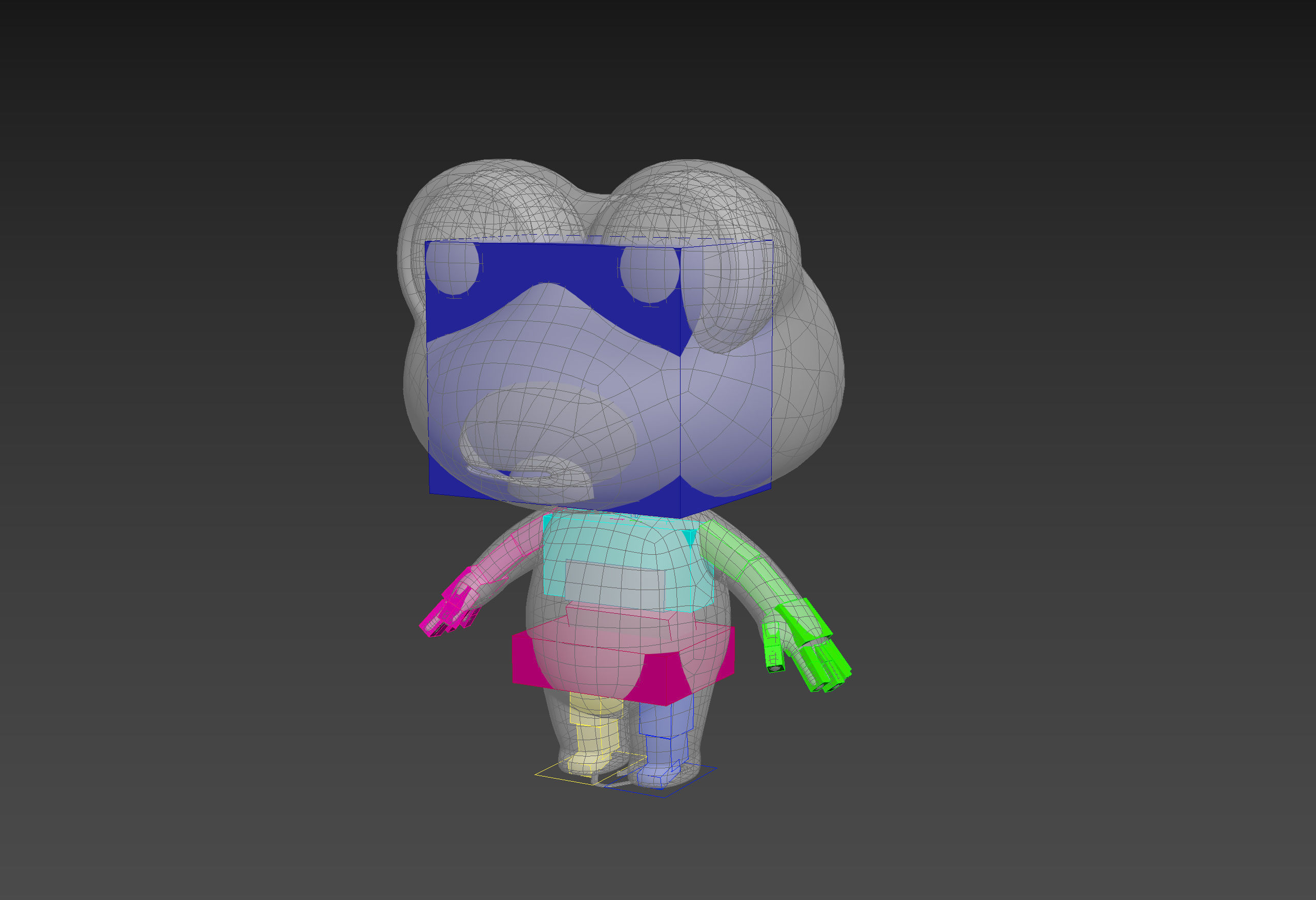 Character172 Rigged Frog 3D model_15