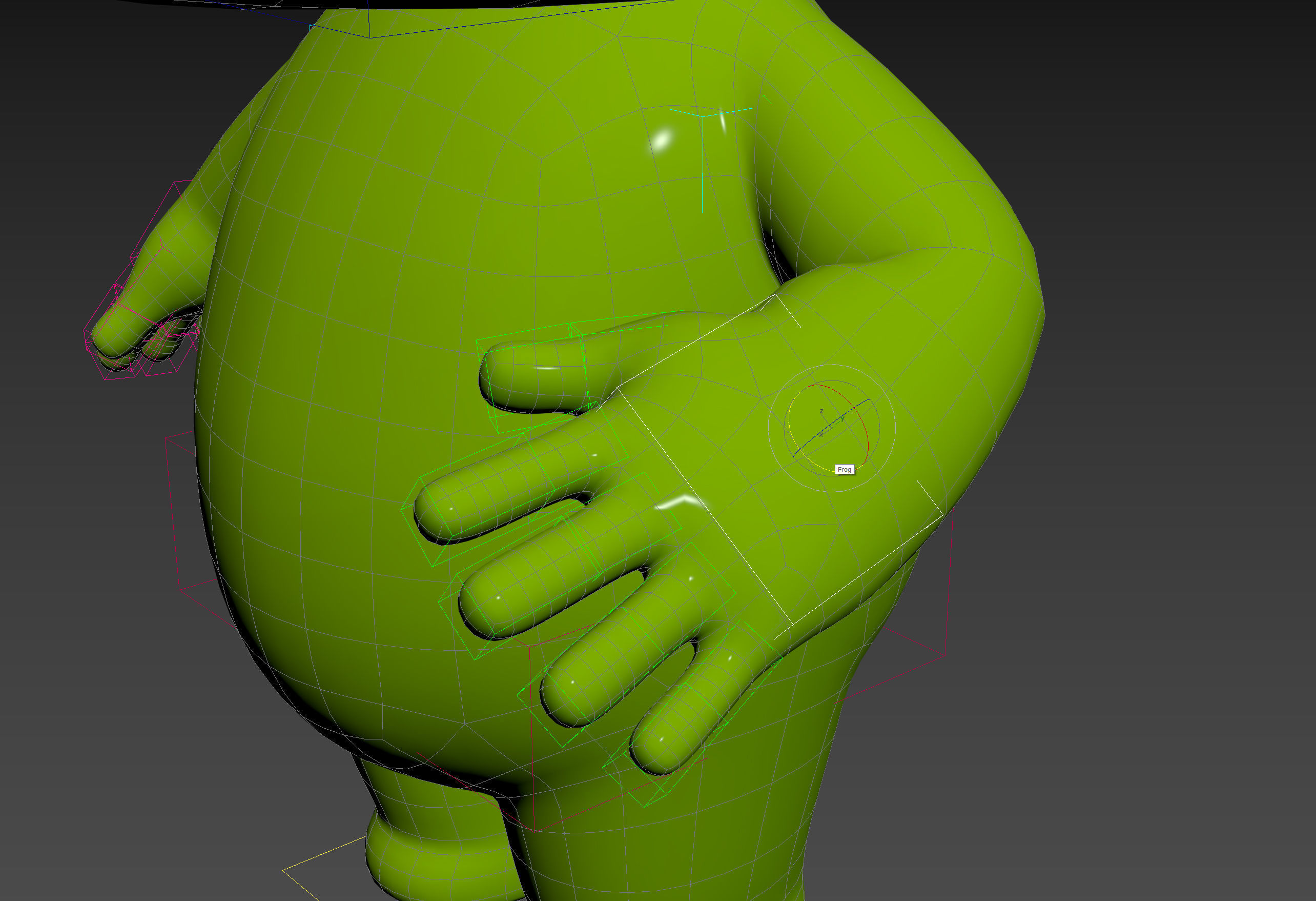 Character172 Rigged Frog 3D model_19