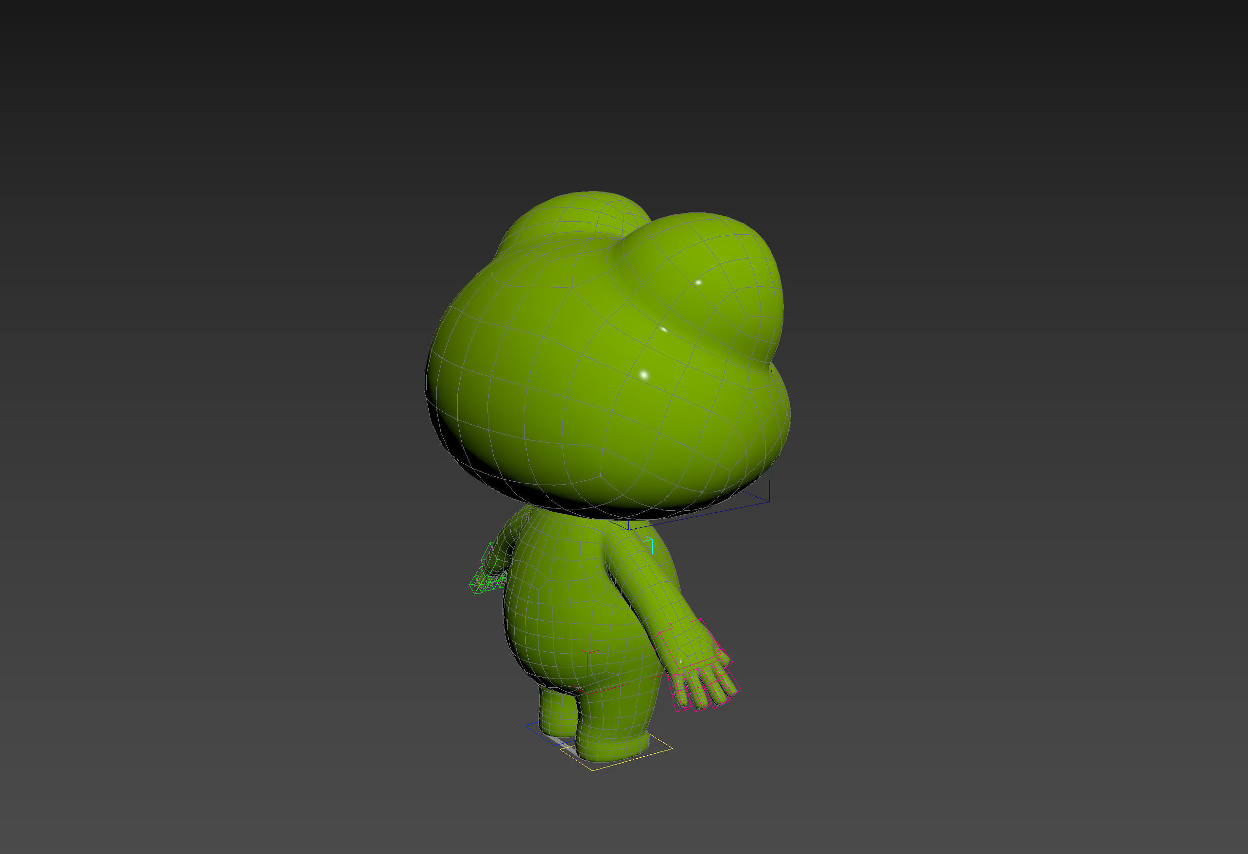 Character172 Rigged Frog 3D model_27