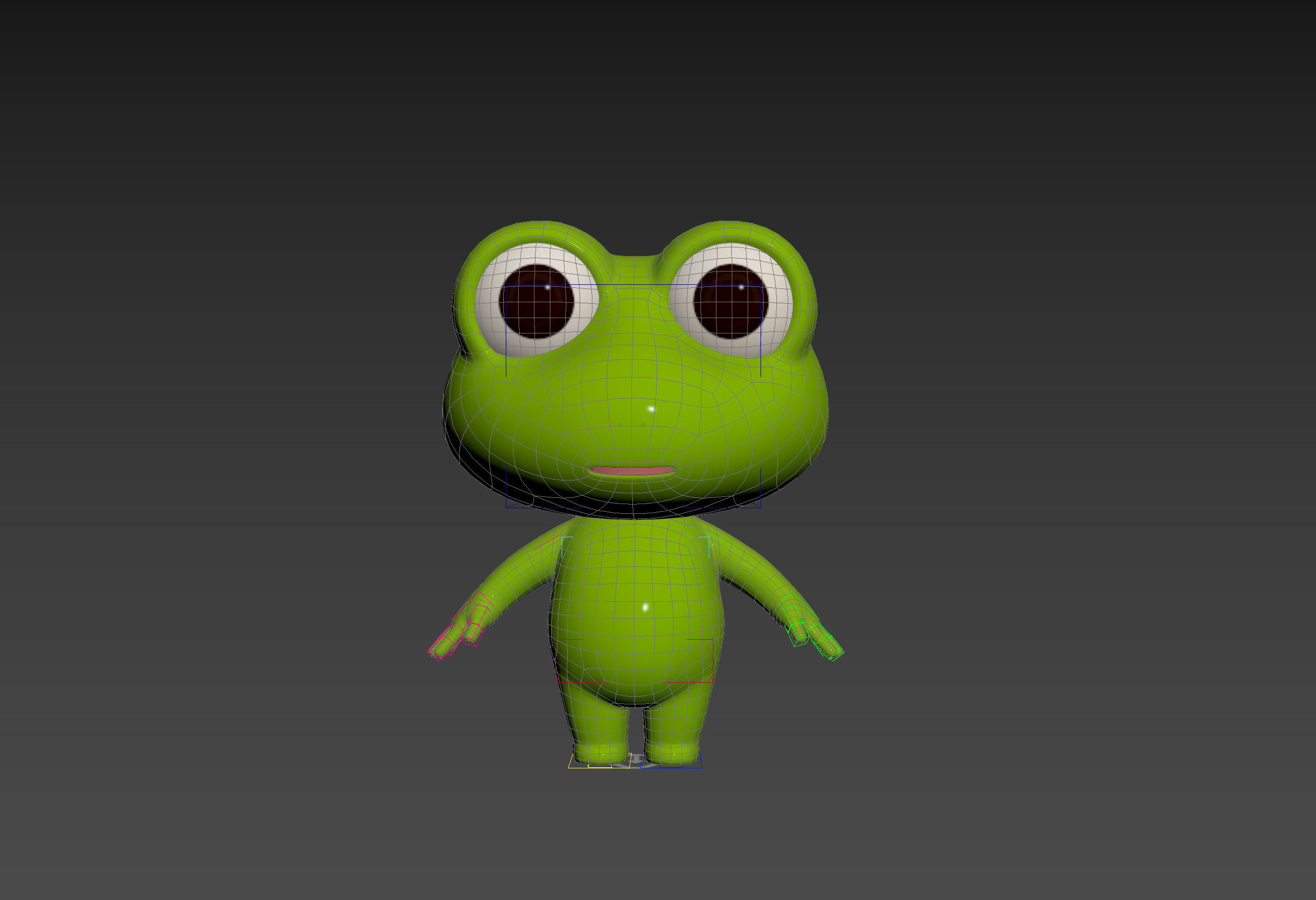 Character172 Rigged Frog 3D model_24