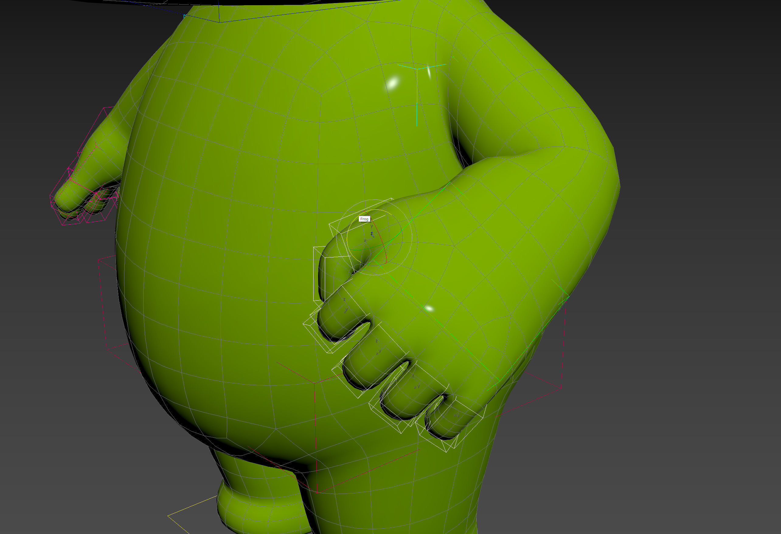 Character172 Rigged Frog 3D model_20