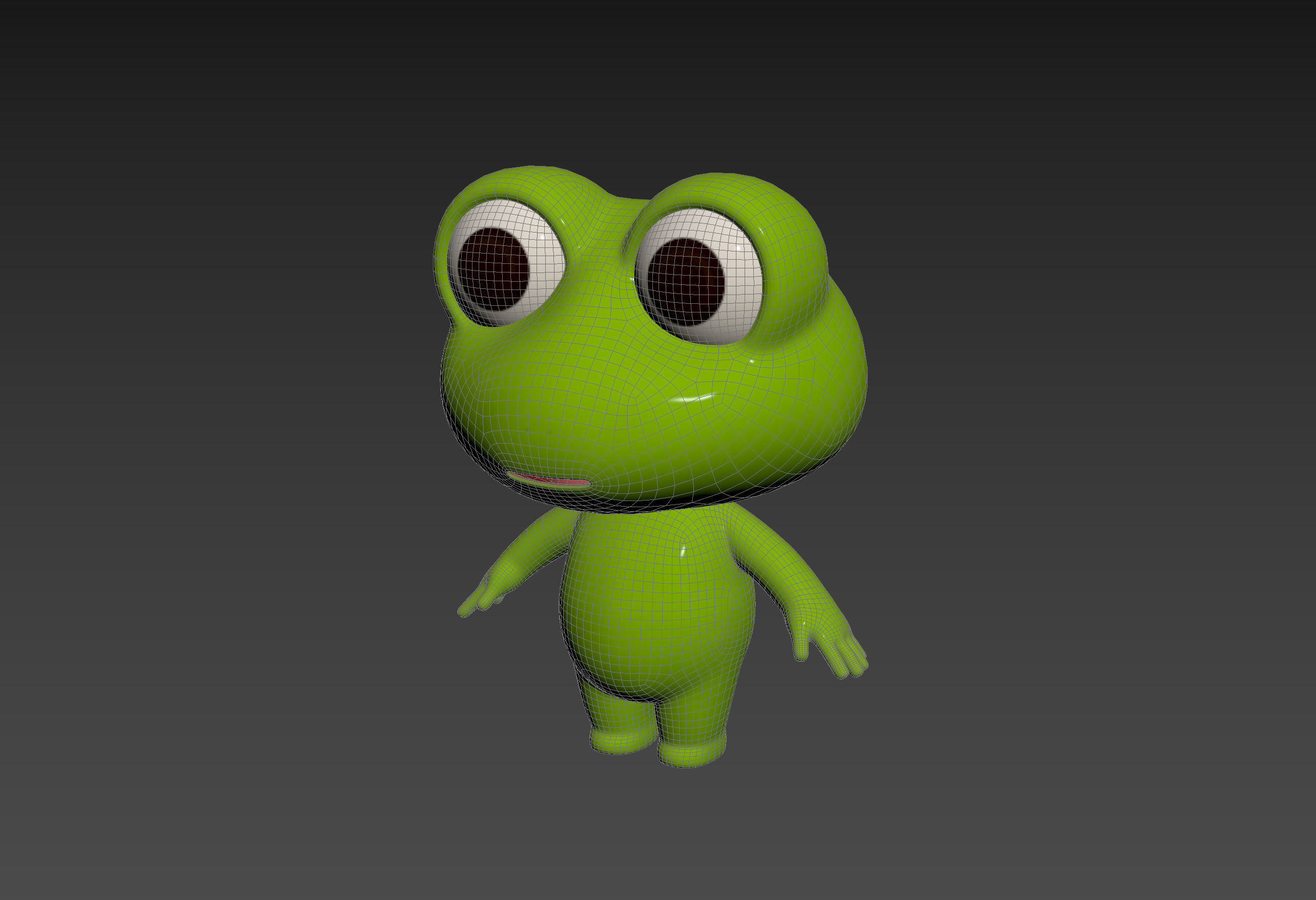 Character172 Rigged Frog 3D model_13