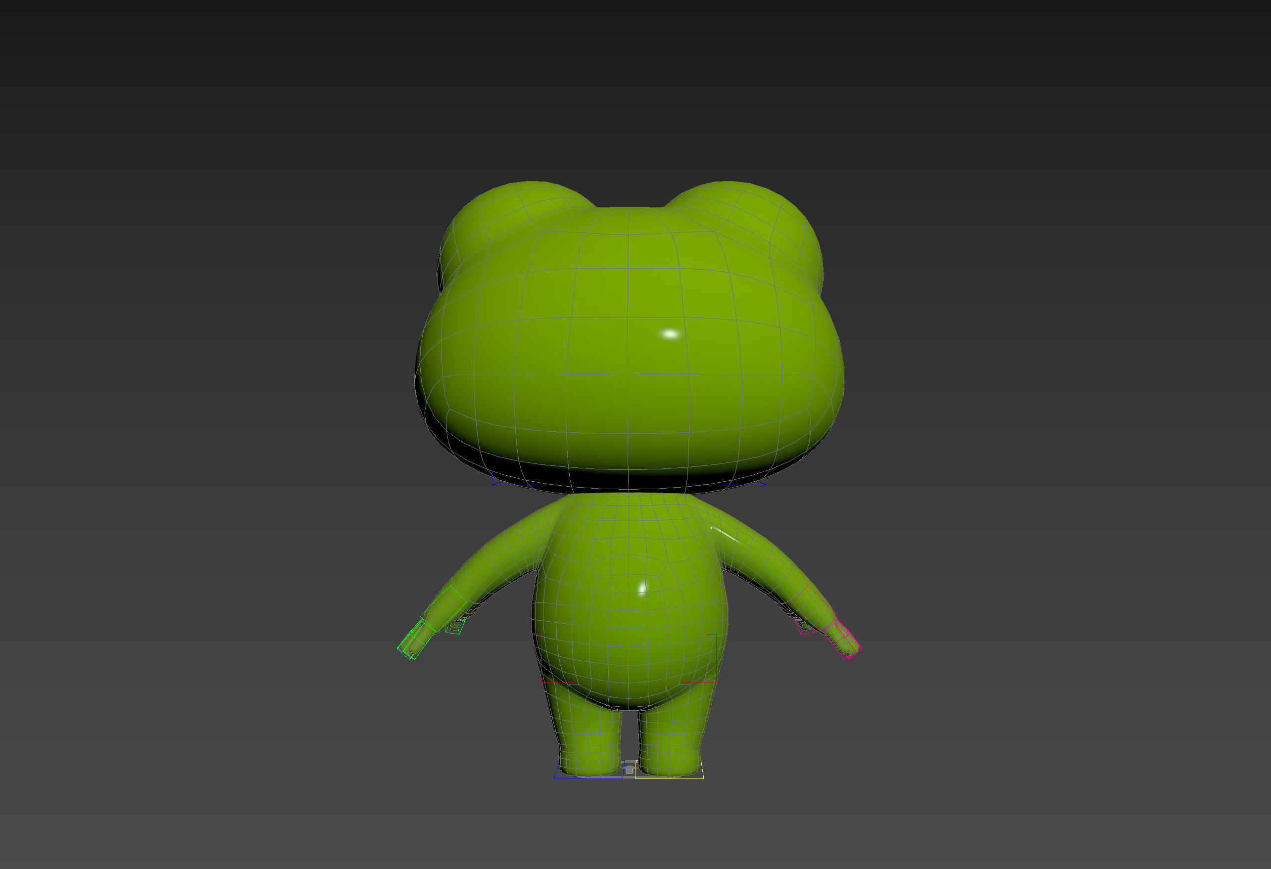 Character172 Rigged Frog 3D model_28