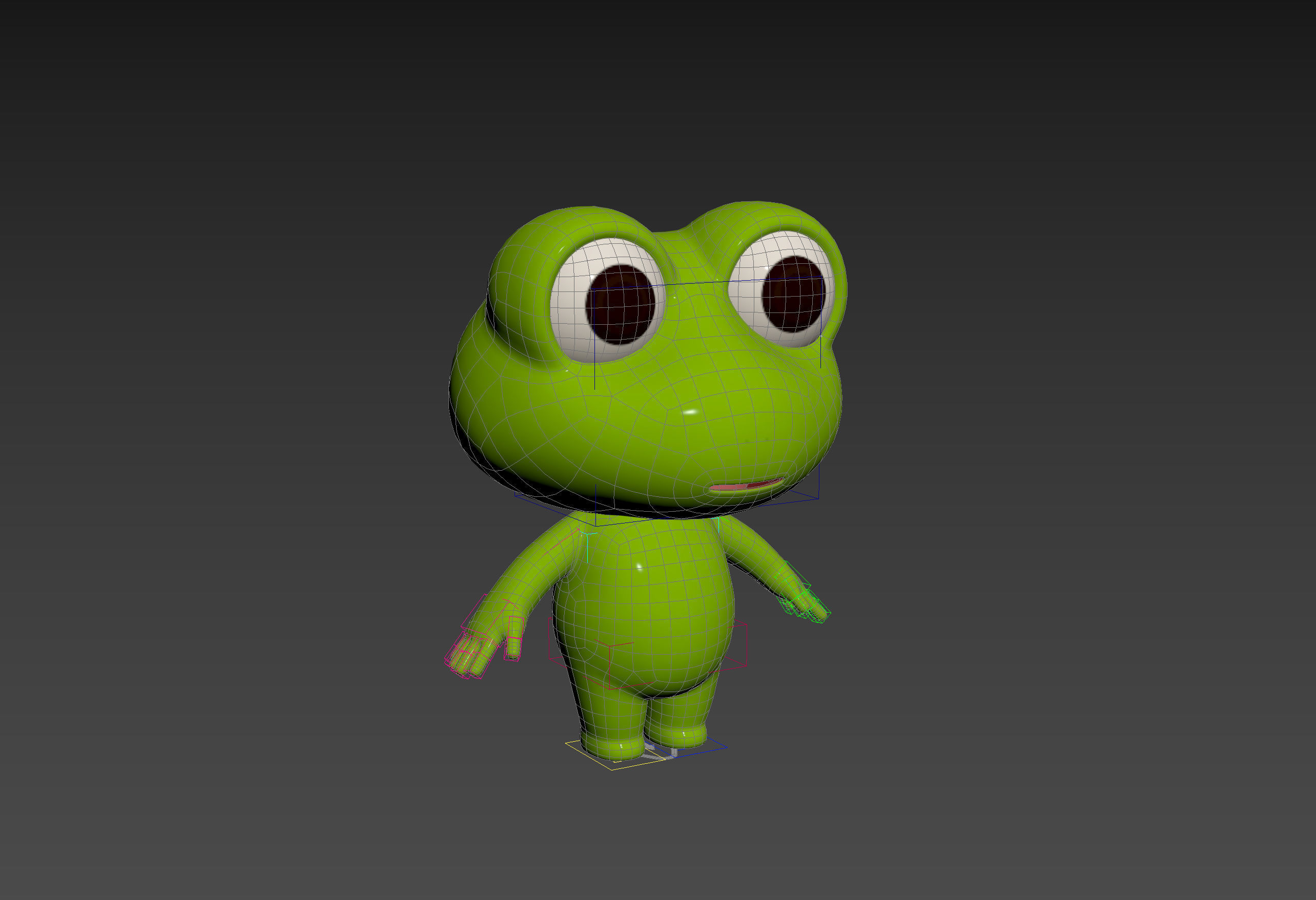 Character172 Rigged Frog 3D model_25