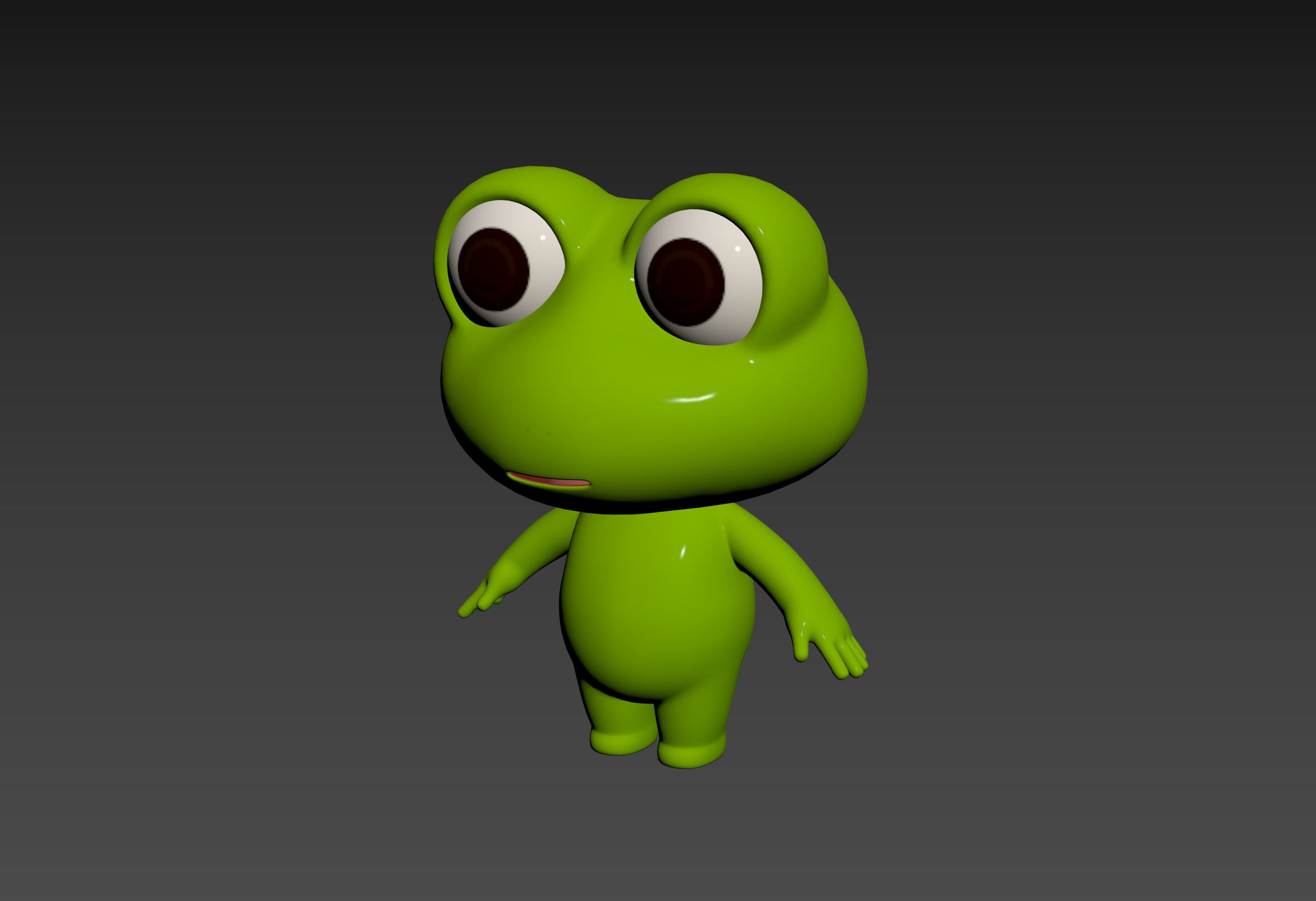 Character172 Rigged Frog 3D model_11