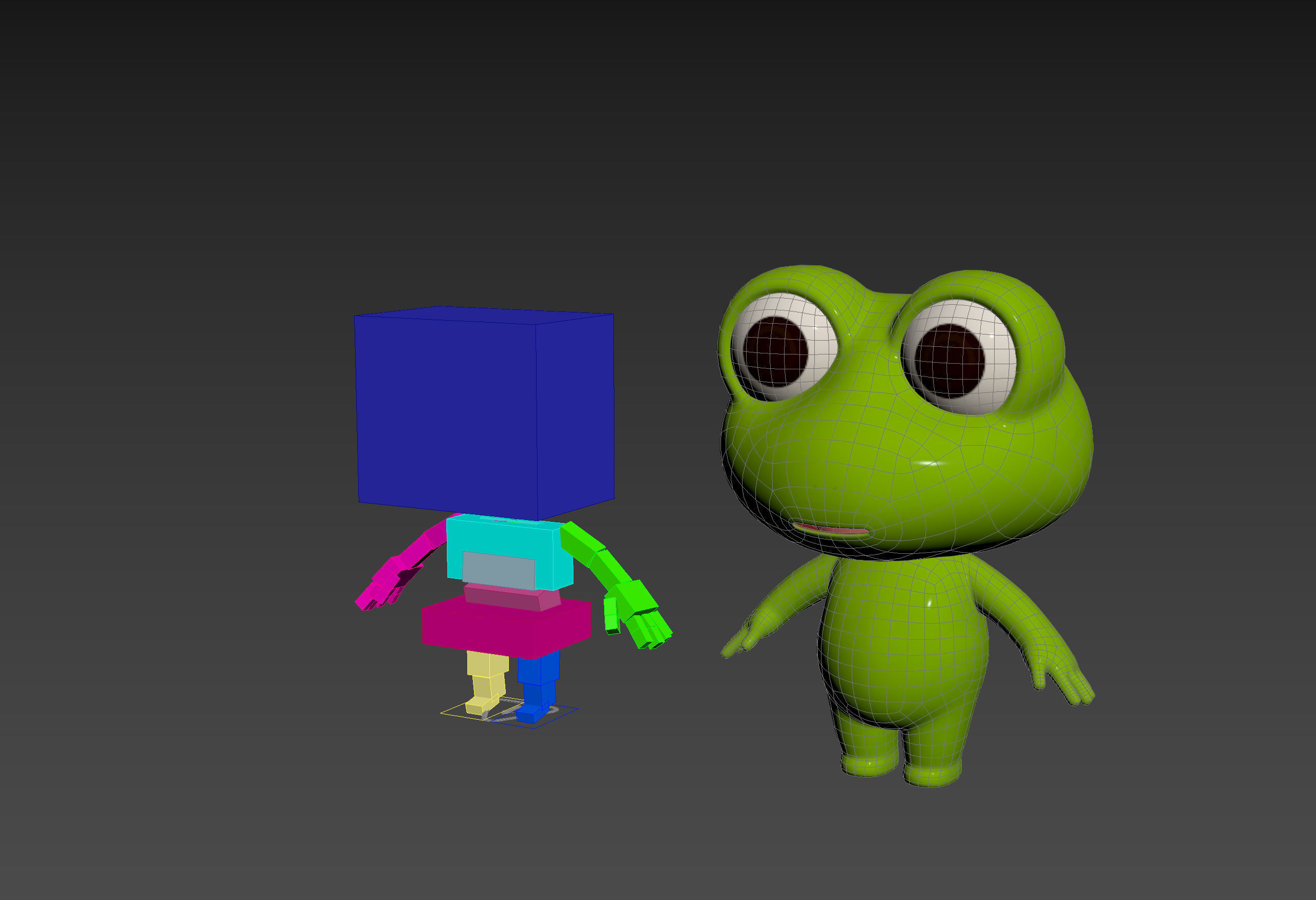 Character172 Rigged Frog 3D model_14
