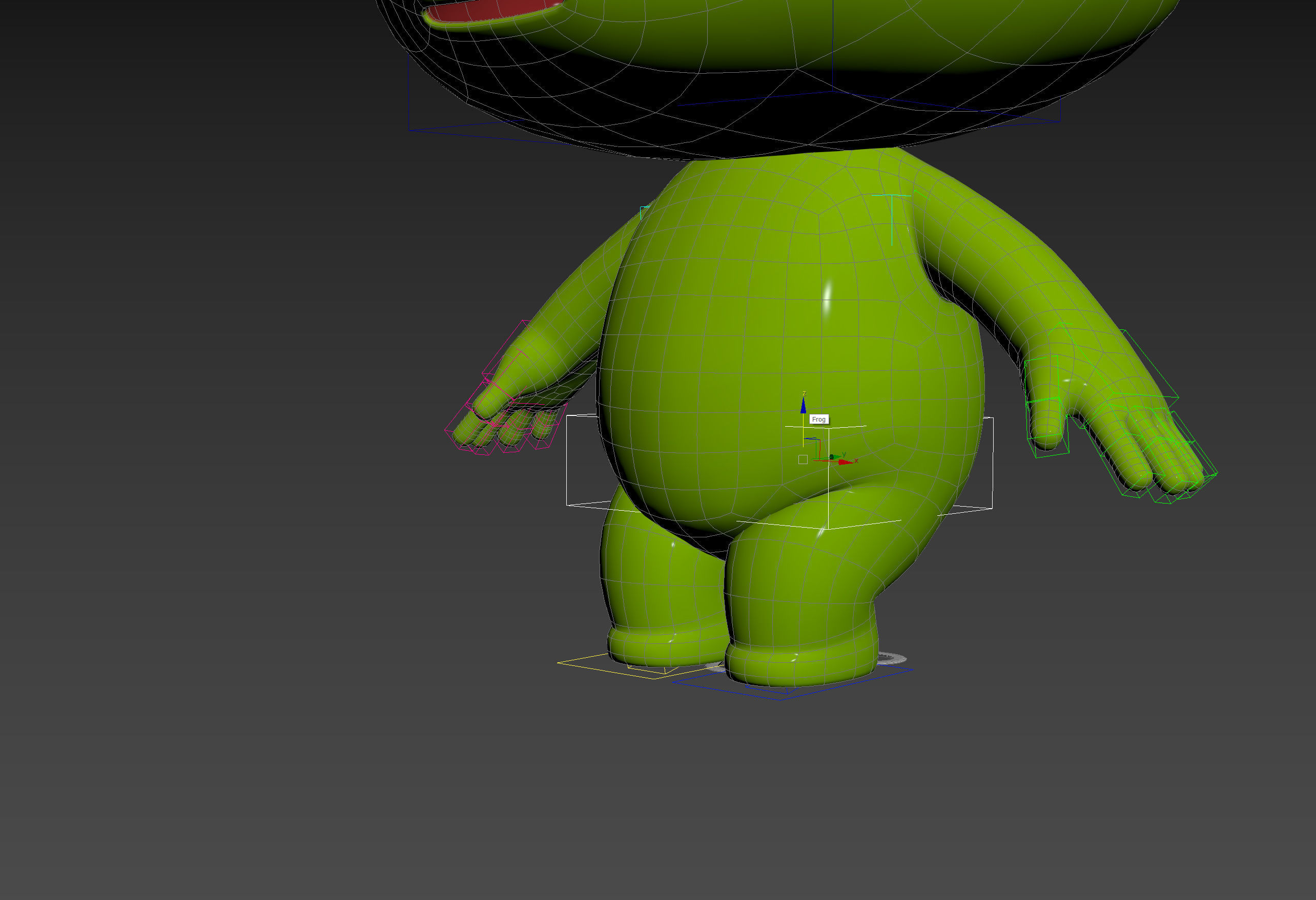 Character172 Rigged Frog 3D model_23