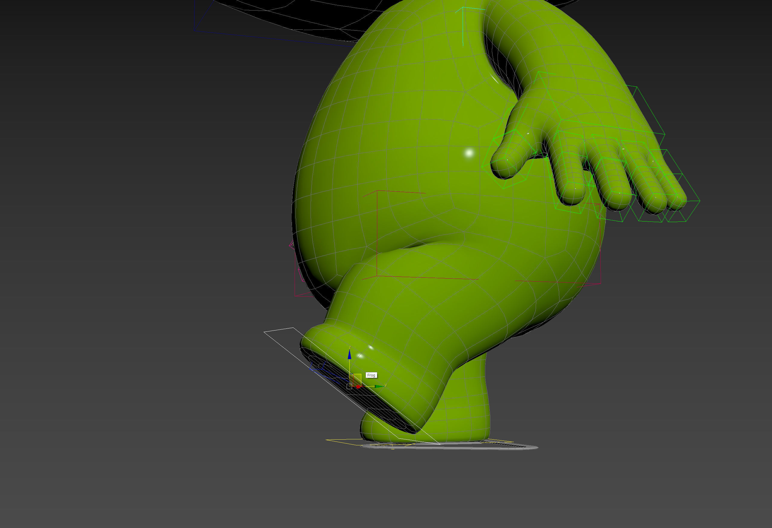 Character172 Rigged Frog 3D model_22