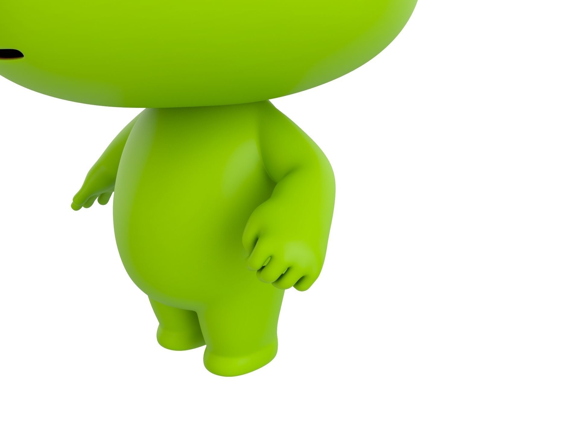 Character172 Rigged Frog 3D model_4