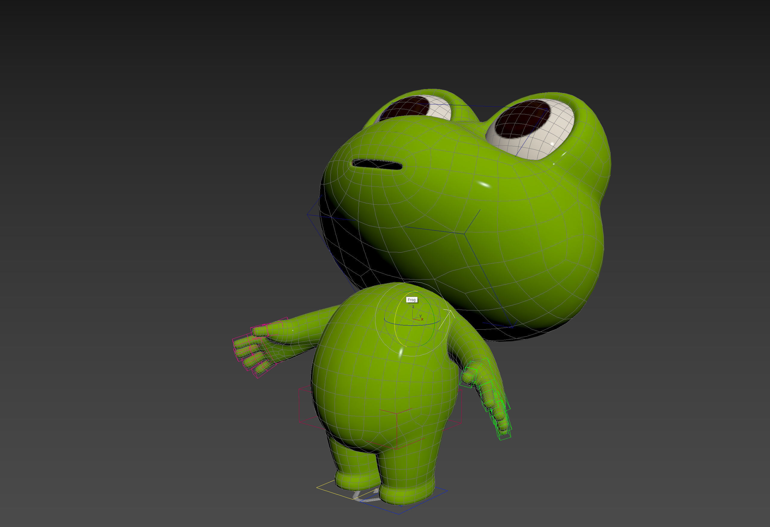 Character172 Rigged Frog 3D model_21