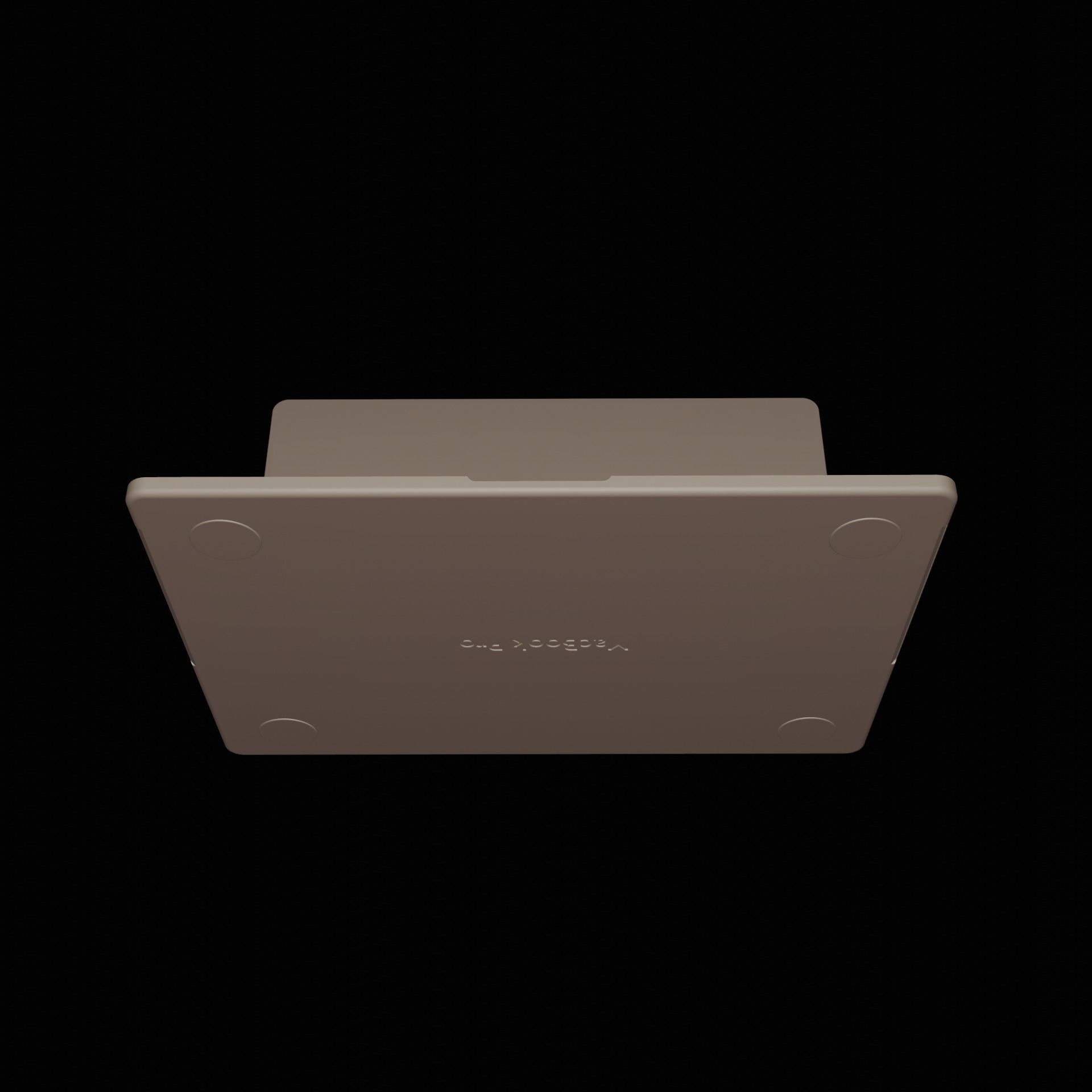 Macbook Pro 14 Base Mesh Free low-poly 3D model_8