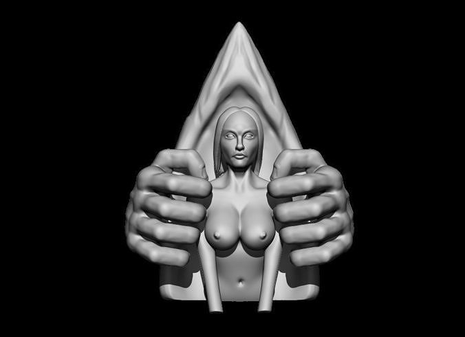 The girl in the cage 3D model