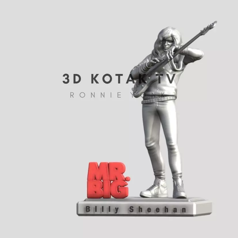 billy sheehan MR Big - 3D printing 3D print model