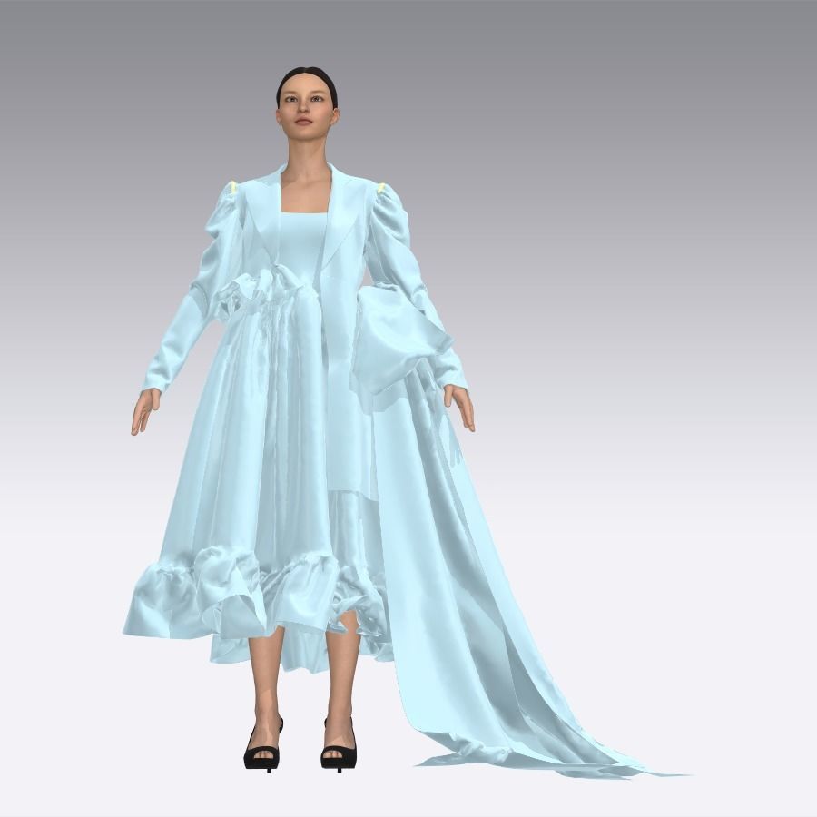 Marvelous Designer CLO3D Digital Garment 3D model_1