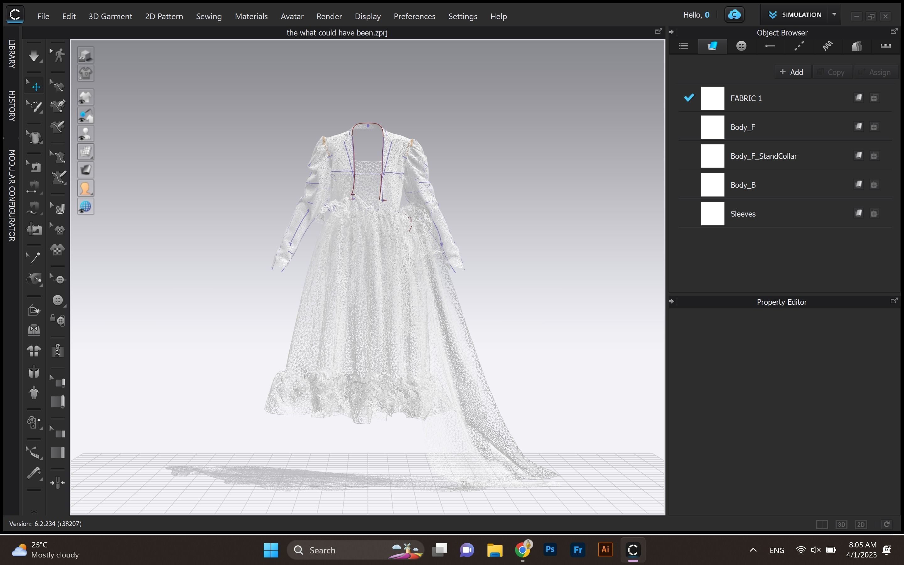 Marvelous Designer CLO3D Digital Garment 3D model_2