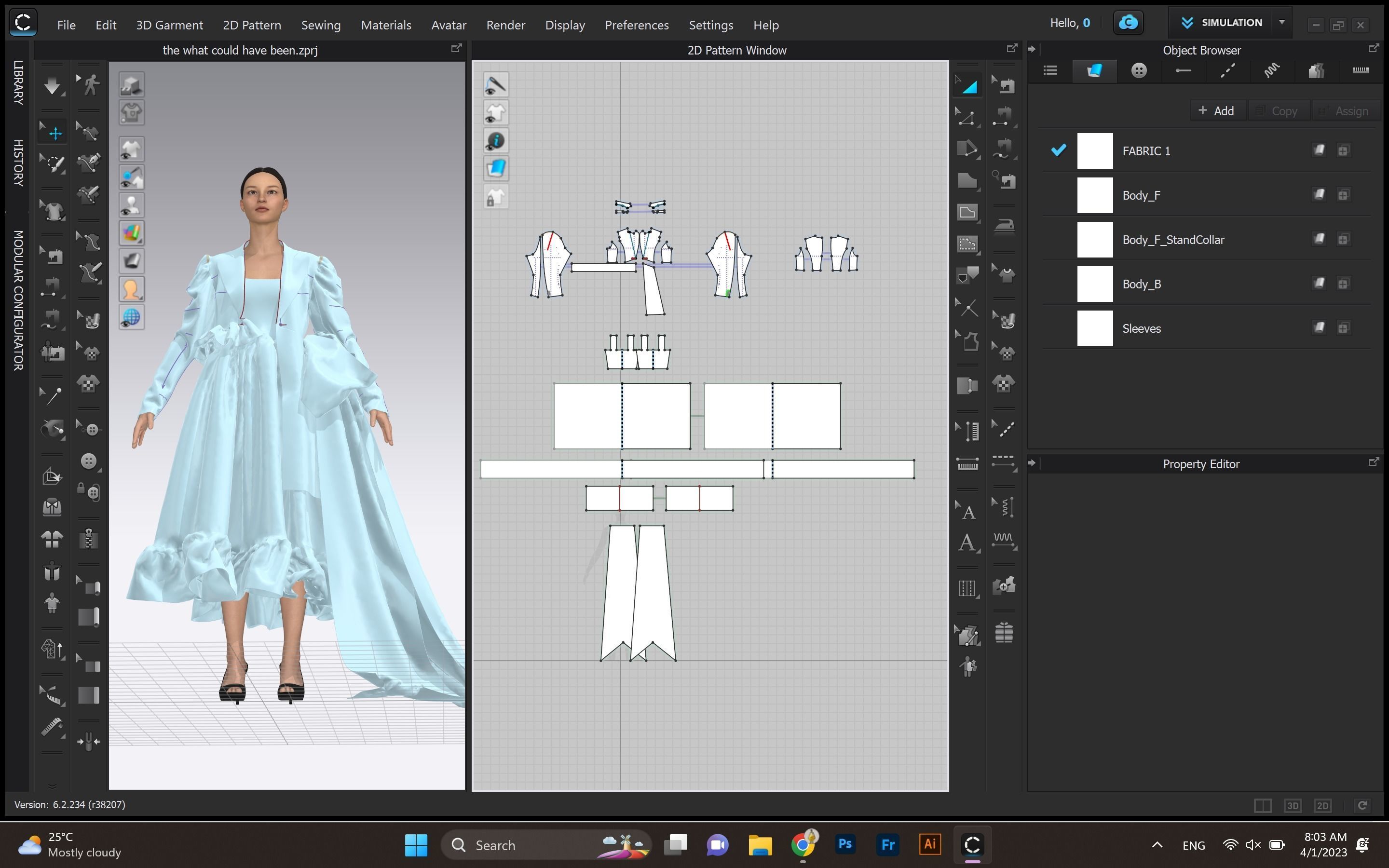 Marvelous Designer CLO3D Digital Garment 3D model_5