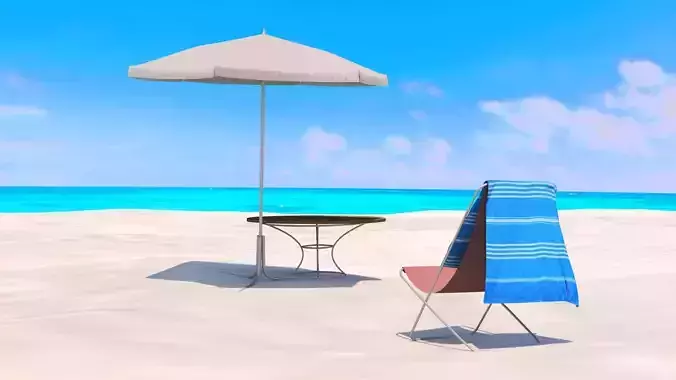 Beach Chair with Towel set