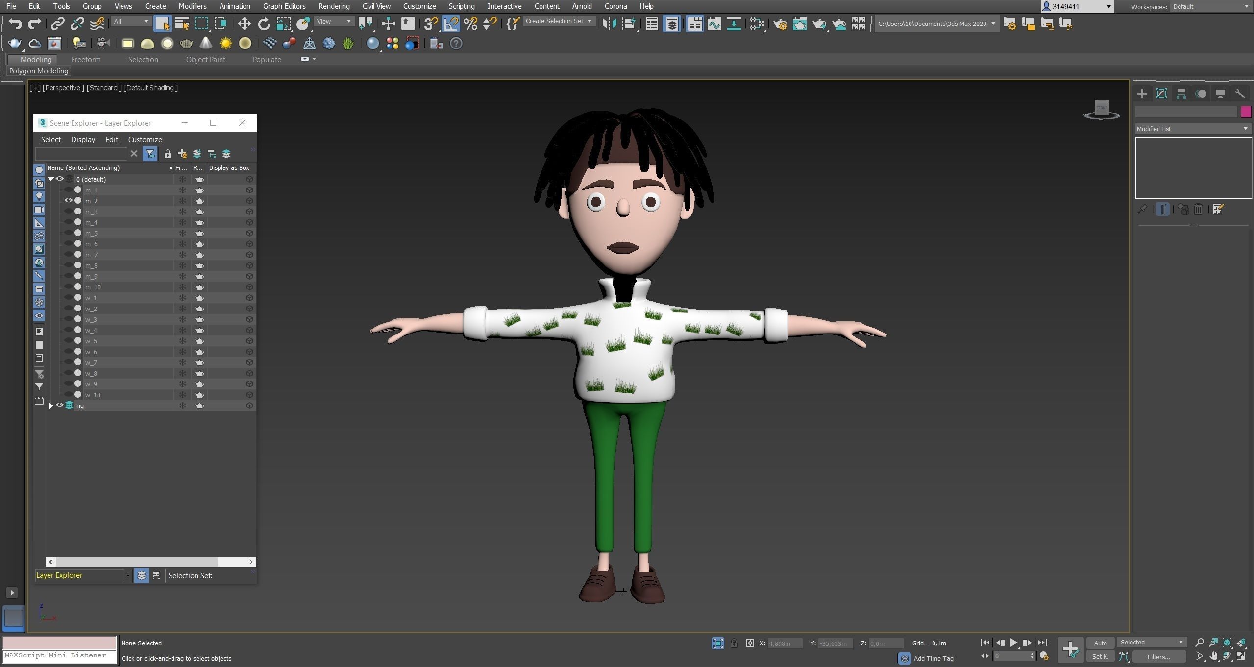 Low poly cartoon characters 1 03 pack 3d model Low-poly 3D model_27