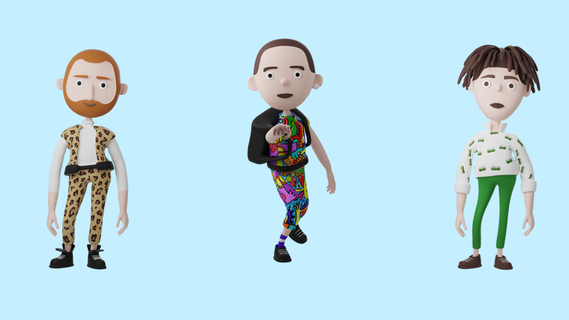 Low poly cartoon characters 1 03 pack 3d model Low-poly 3D model_15