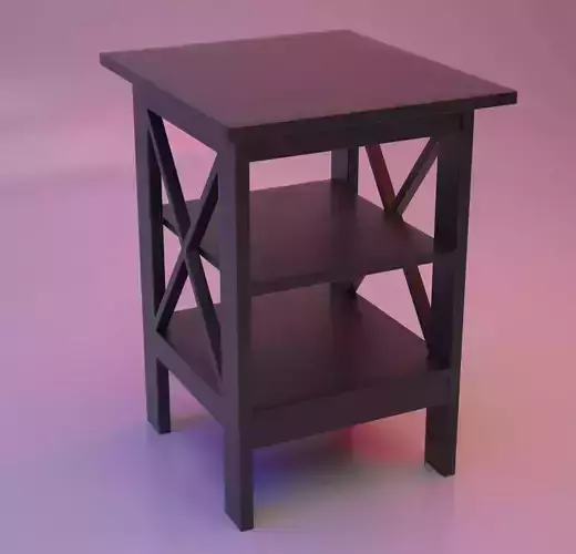 Black end table