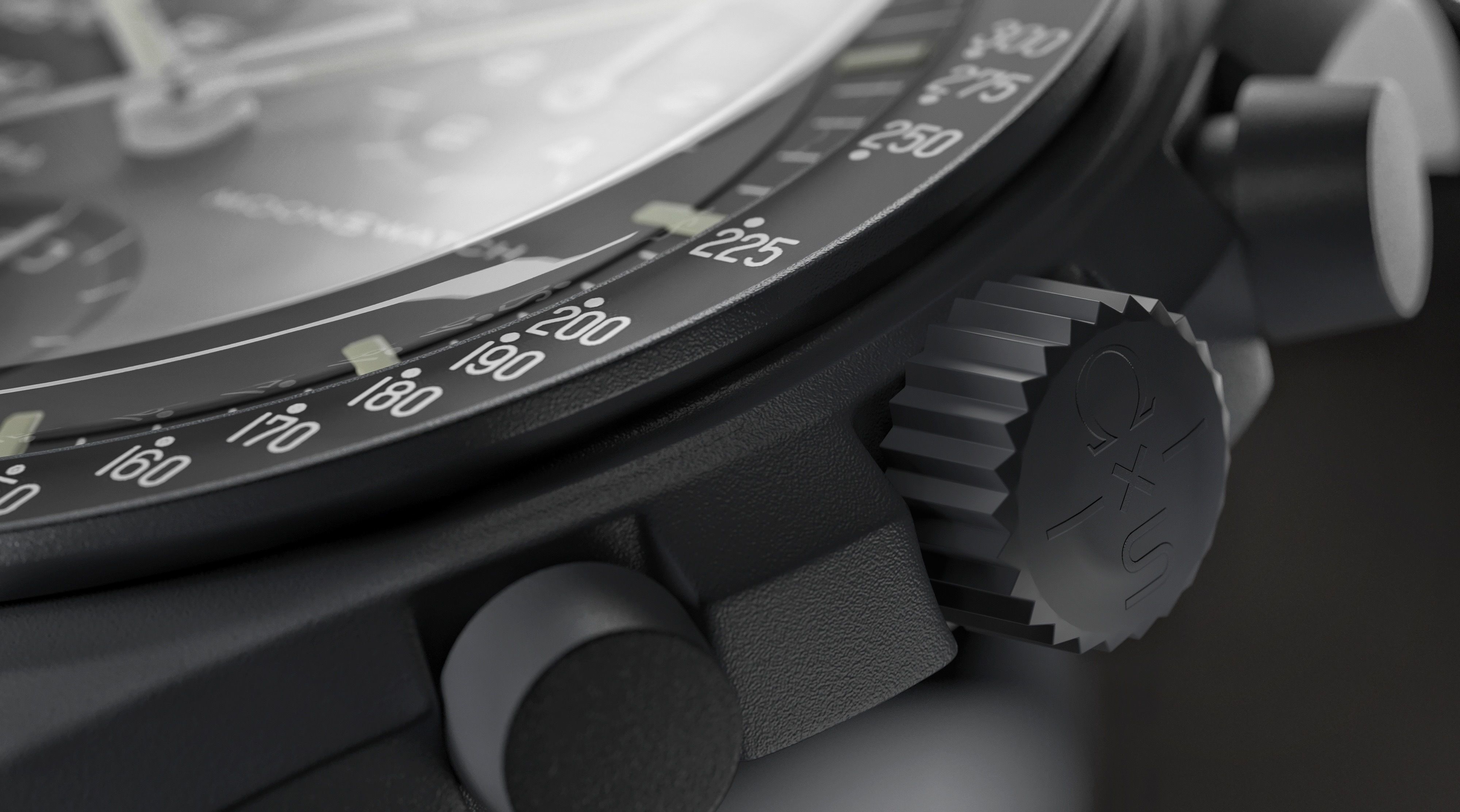Swatch X Omega MoonSwatch Mercury Low-poly 3D model_2