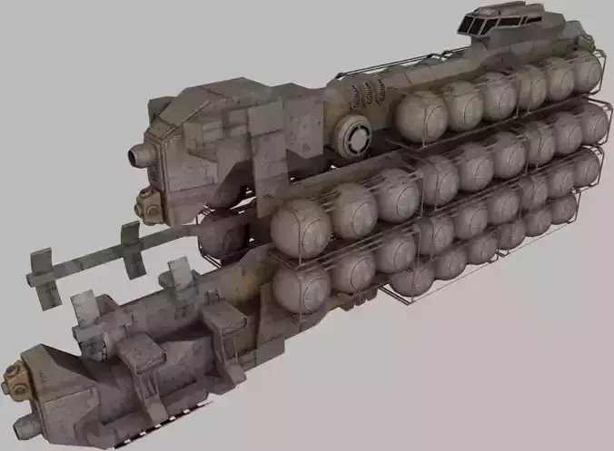 Fuel Transport Low-poly 3D model