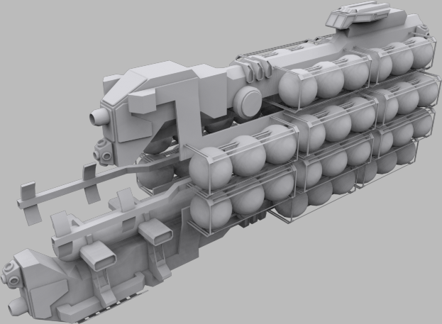 Fuel Transport Low-poly 3D model_1