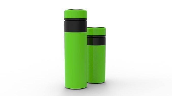 THERMOS GREEN BLACK 3D model