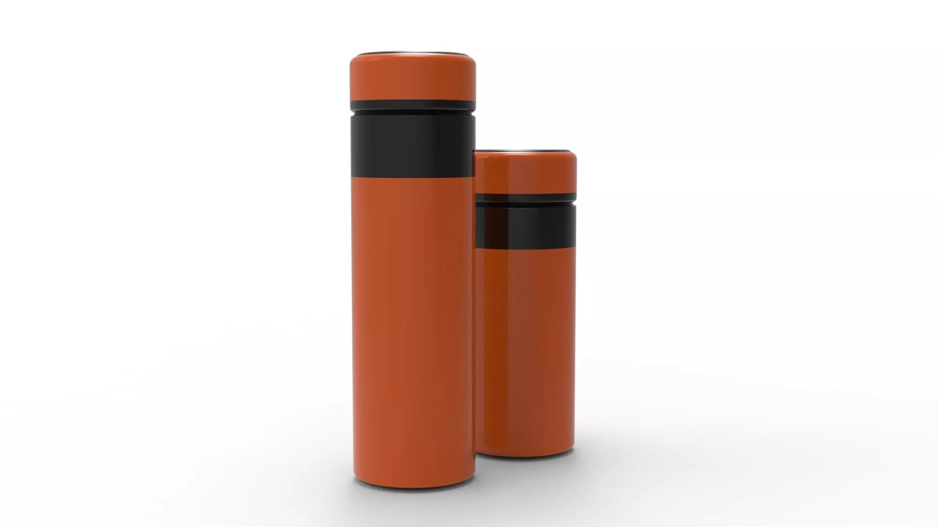THERMOS ORANGE BLACK 3D model