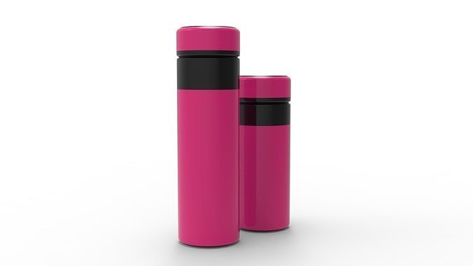 THERMOS PINK BLACK 3D model