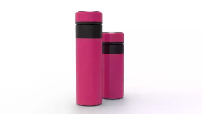 THERMOS PINK BLACK