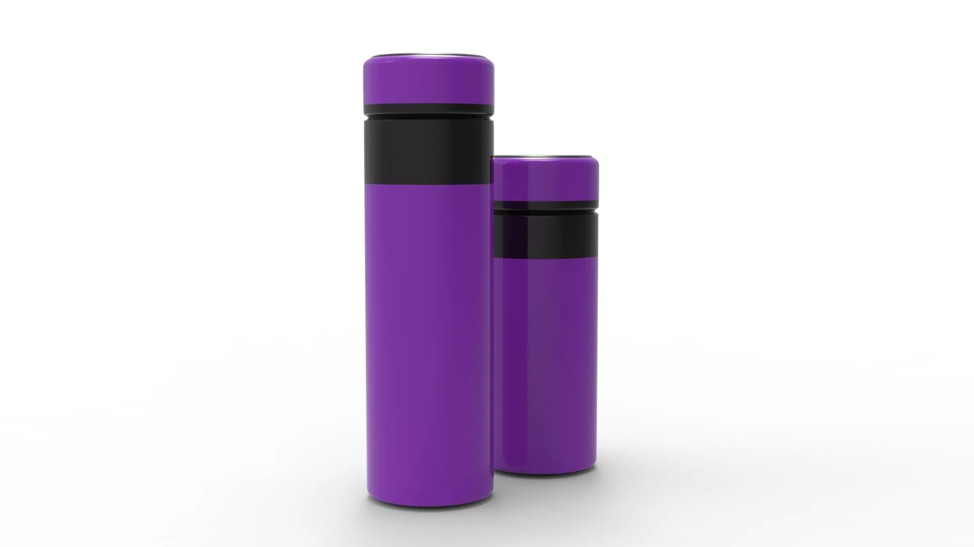 THERMOS PURPLE BLACK 3D model