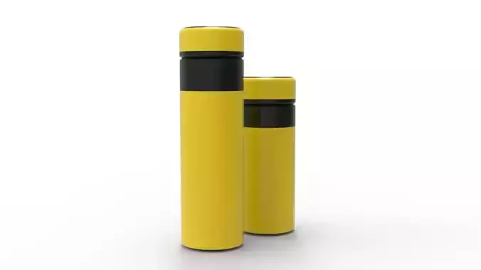 THERMOS YELLOW BLACK