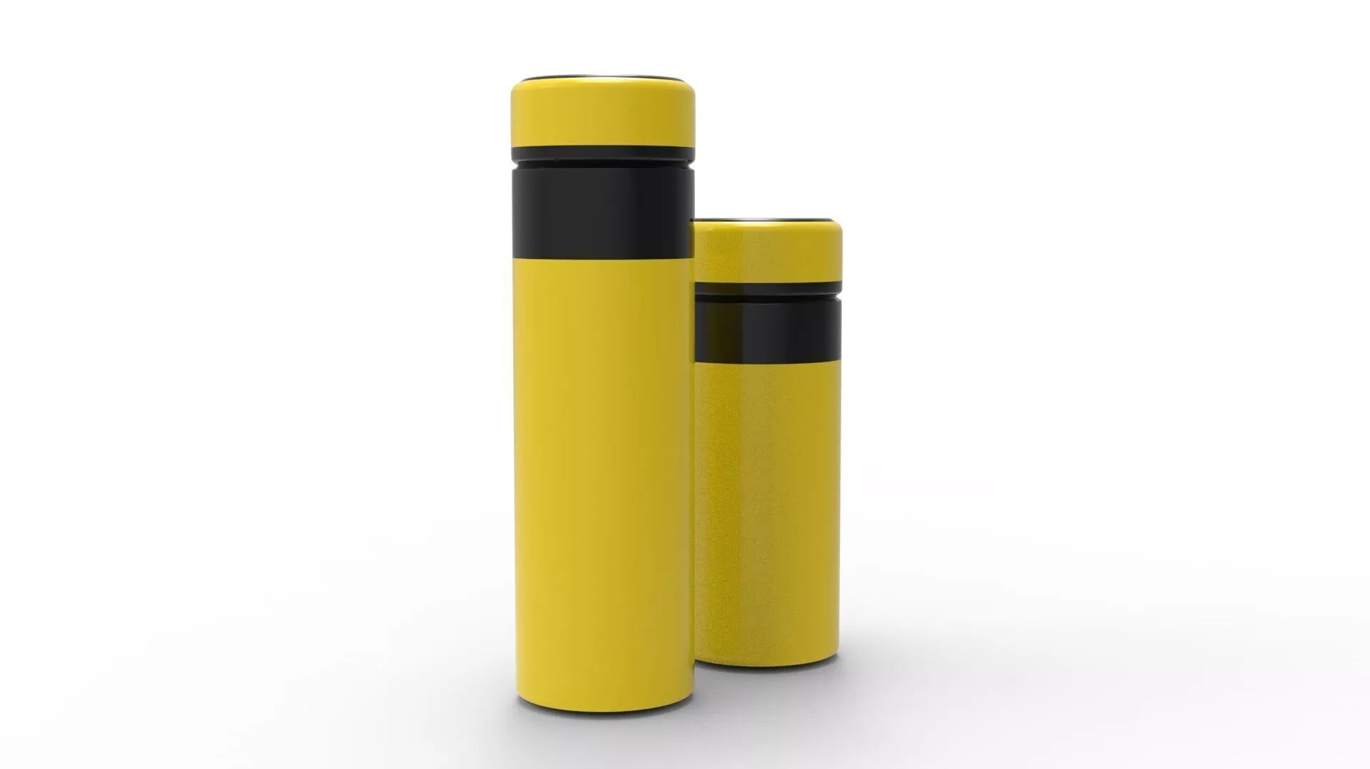 THERMOS YELLOW BLACK 3D model