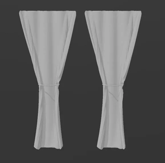 simple curtain pattern Free 3D print model