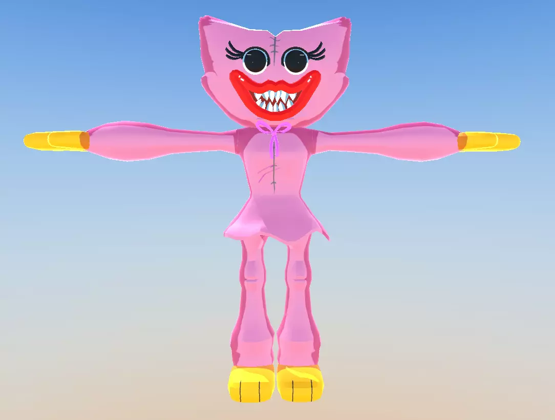 Kissy Missy - Huggy Wuggy Poppy Playtime Low-poly 3D model