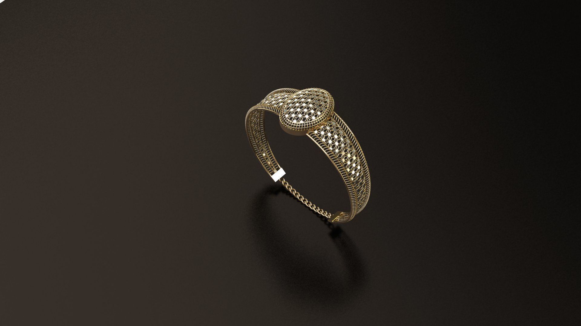 9 PCS BRACELET BANGLE  3D print model_3