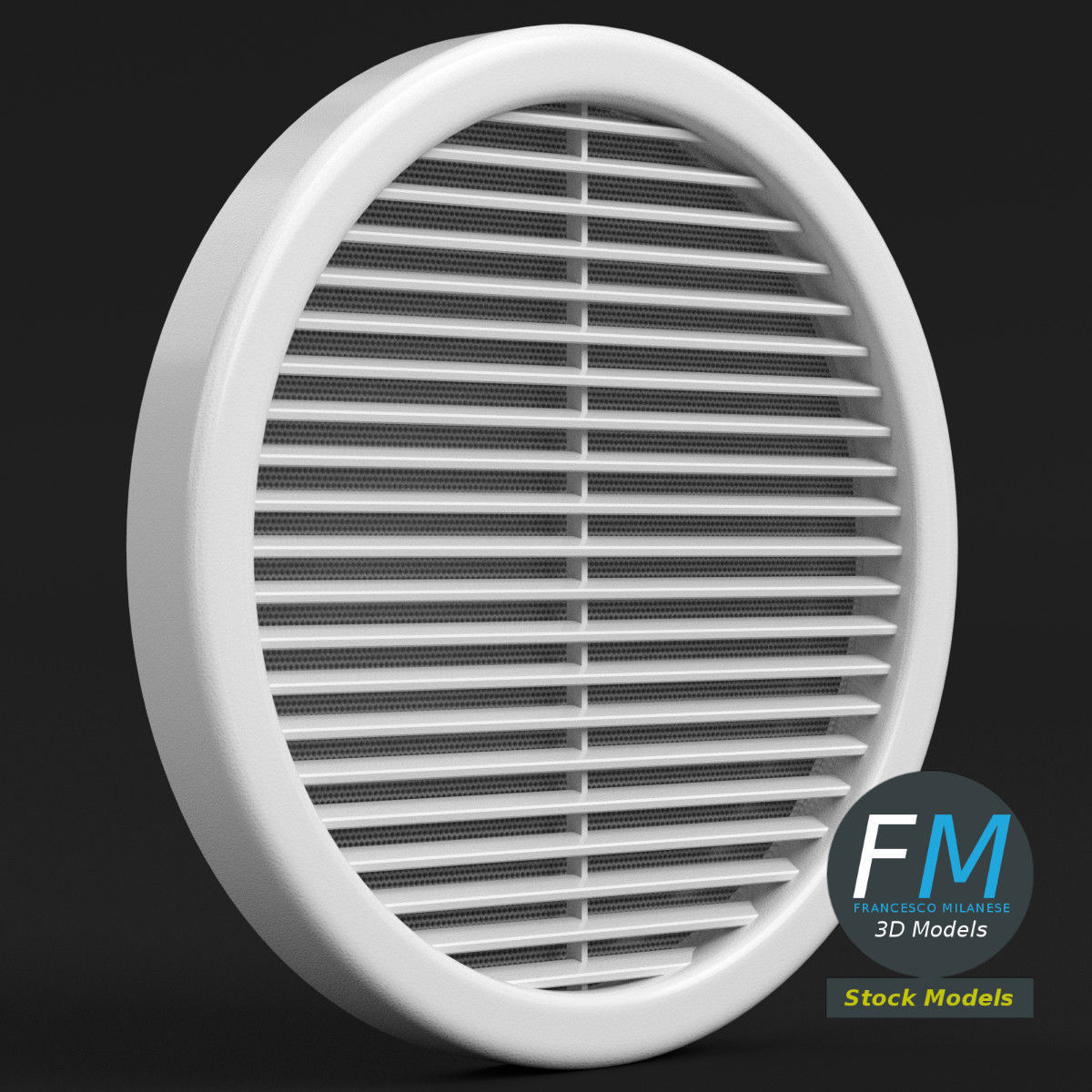 Air vent 3D model_3