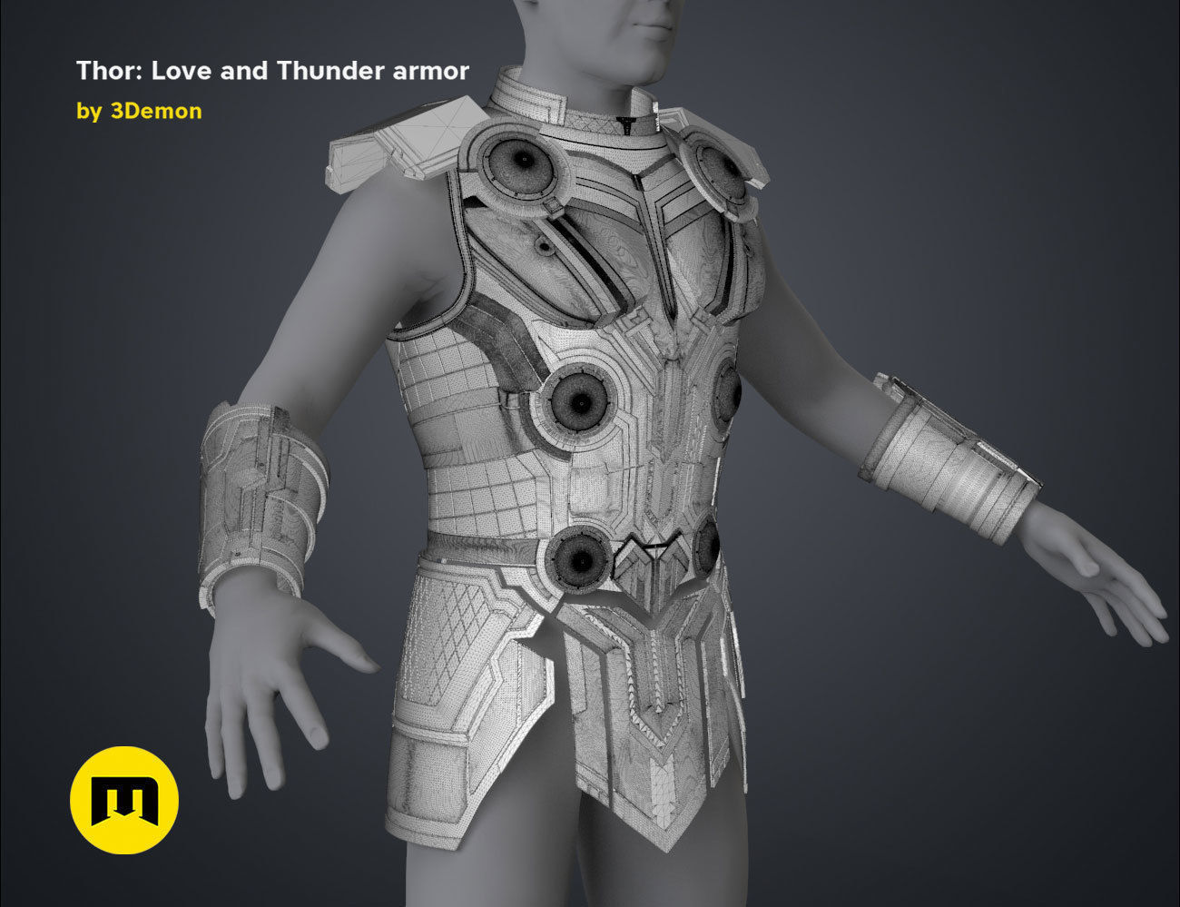 Thor armor - Love and Thunder 3D print model_21
