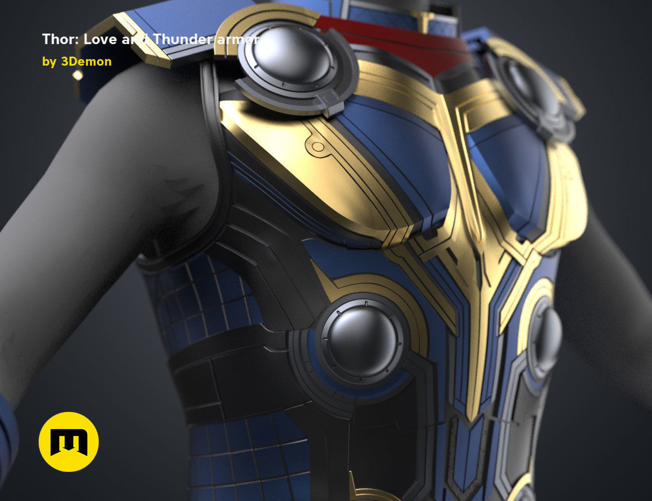 Thor armor - Love and Thunder 3D print model_3
