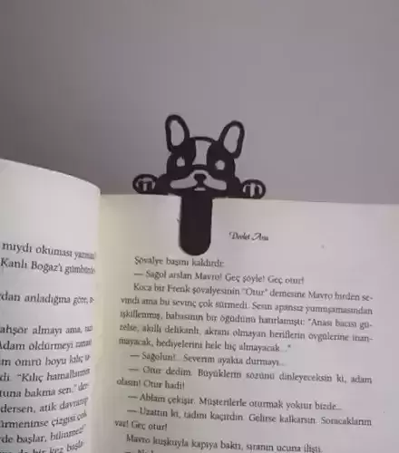 CUTE DOG BOOKMARK 3D print model