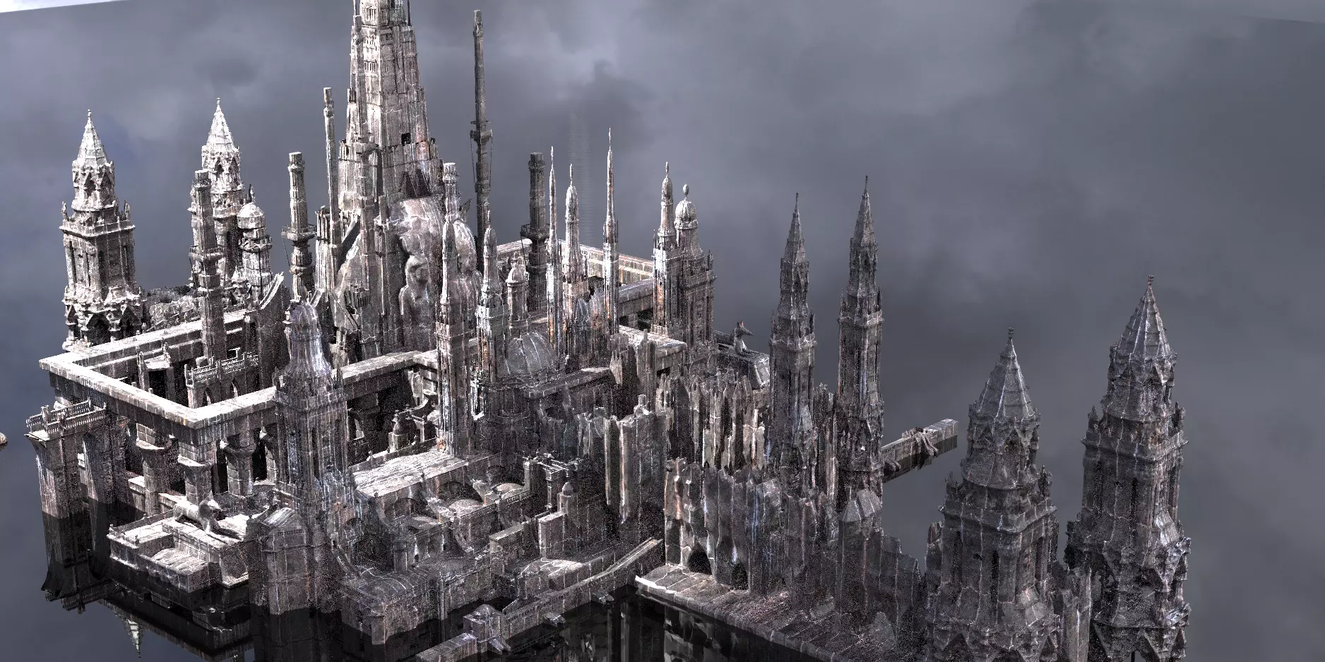 Fantasy Egyptian Tower streets 4  3D model_0