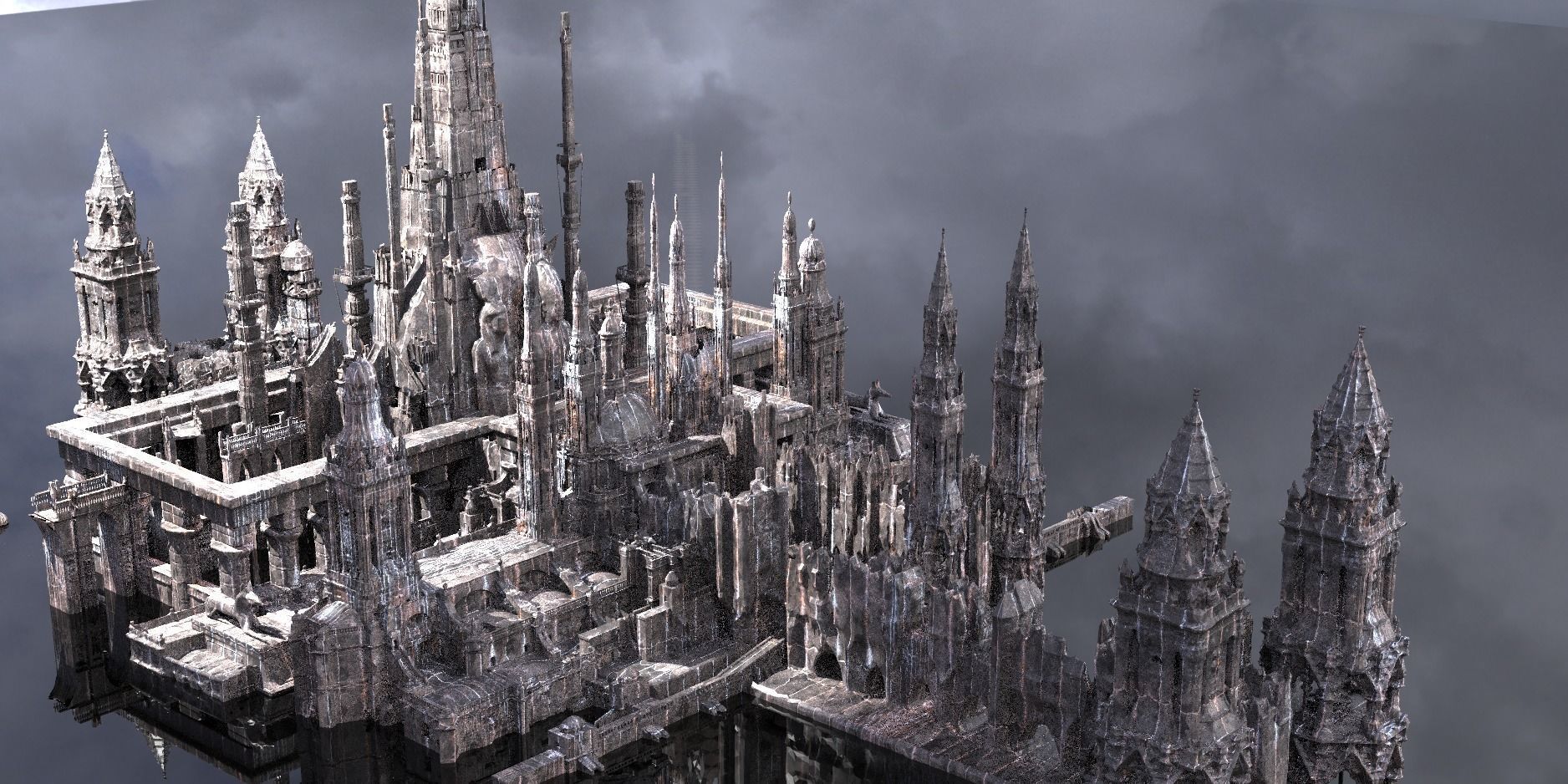 Fantasy Egyptian Tower streets 4  3D model_1