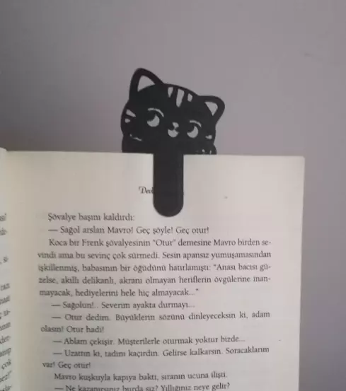 CUTE CAT BOOKMARK 3D print model