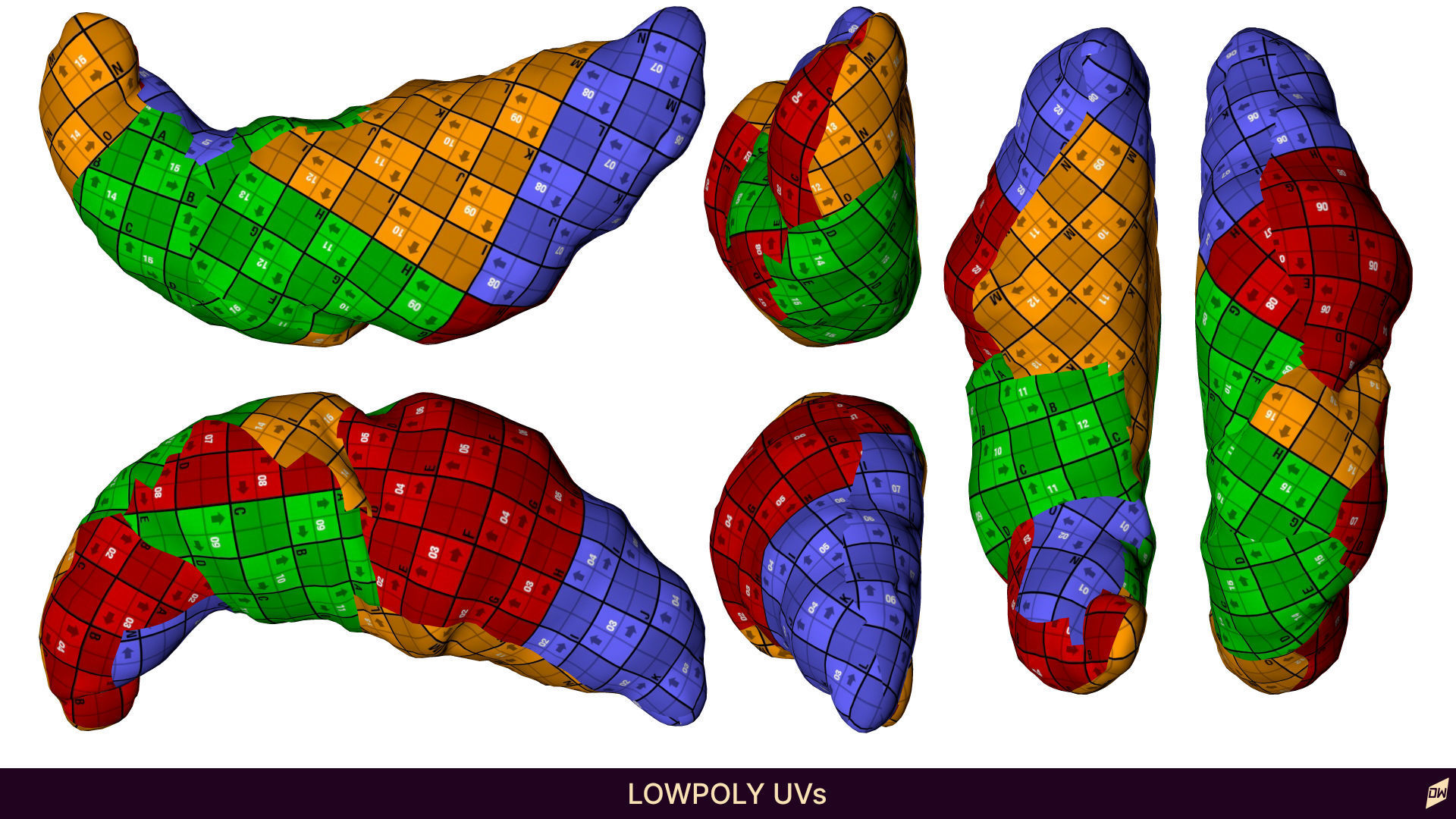 Butter croissant  and chocolate croissant 3D model_10