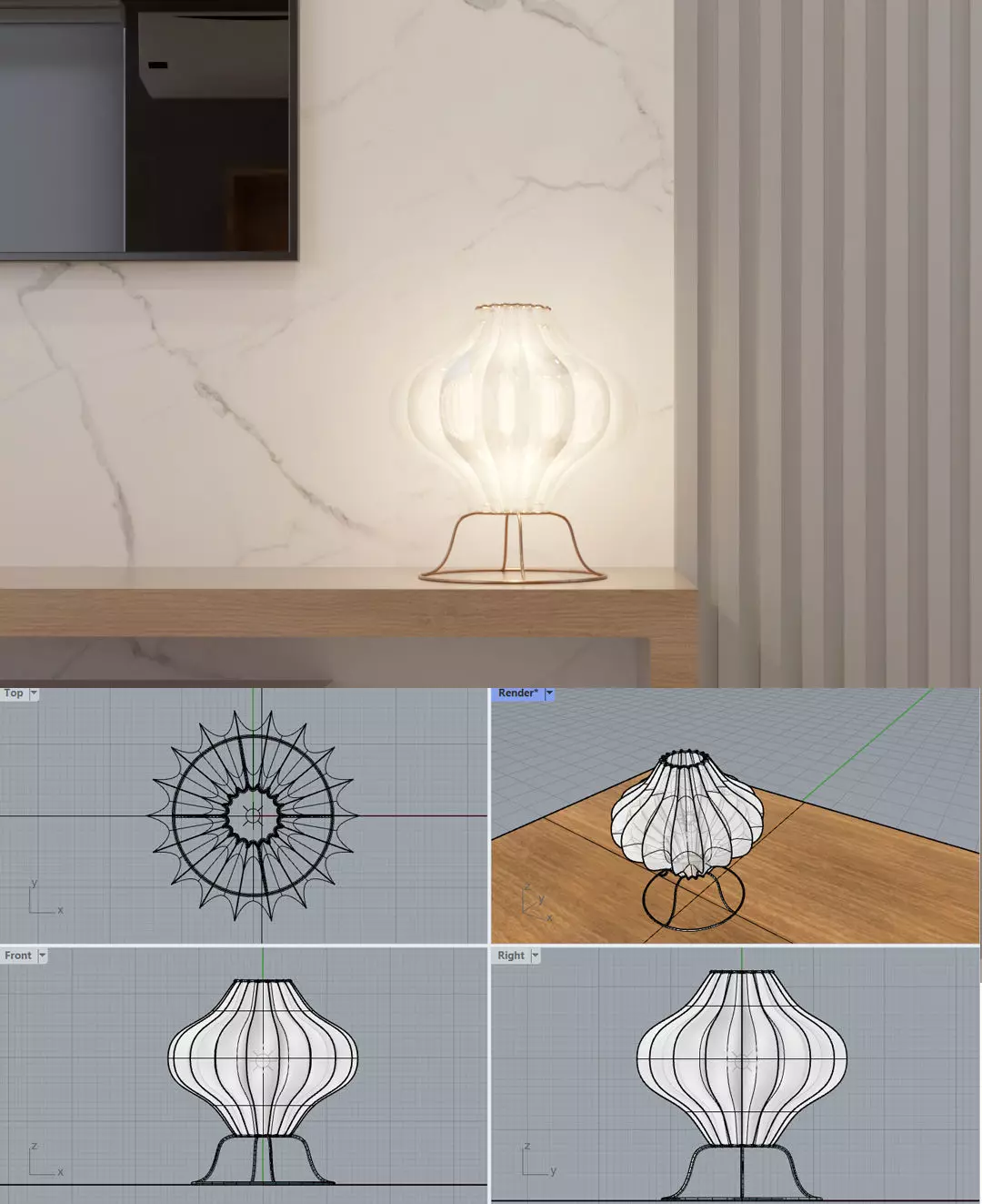 Table Lamp Free 3D model